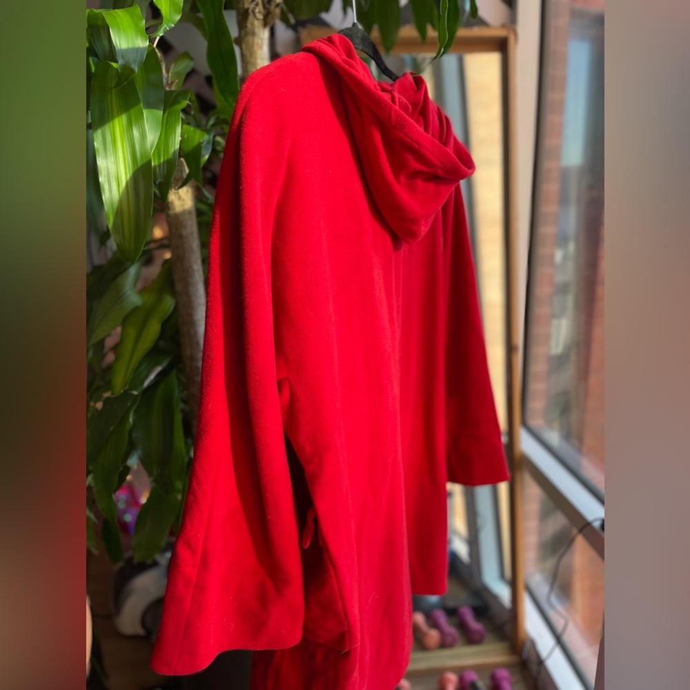Vintage Akris Club Wool Blend Hooded Coat - Picture 12 of 13